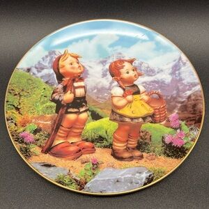 MJ Hummel Collector Plate Little Companions Series - “Little Explorers” Numbered
